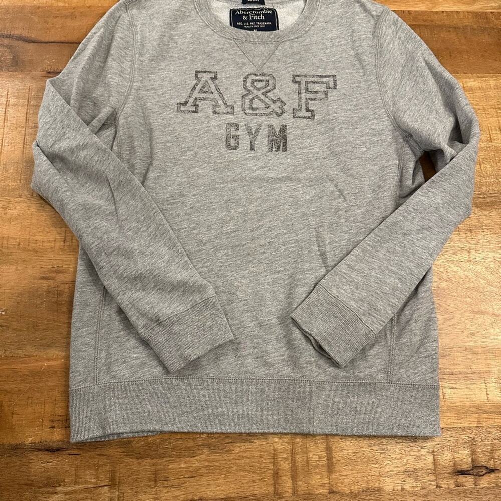 Abercrombie & Fitch Gray Crewneck Sweatshirt Men’s medium